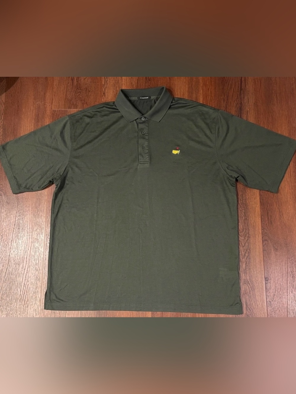 Masters Golf Polo Shirt XL 54/56 Made In Italy Clubhouse Collection Cotton Green